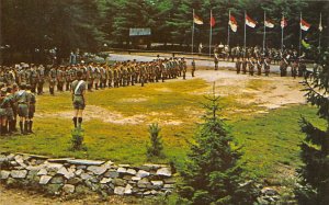 Horseshoe scout reservation, evening the retreat ceremony USA Scouting Unused 