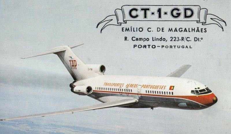 Portugal Campo Lindo Porto Amateur Rado Plane QSL 1960s Postcard