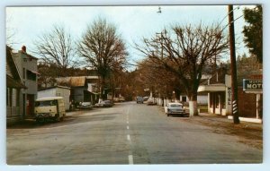 MURPHYS, California CA ~ STREET SCENE Calaveras County ca 1950s-60s Postcard