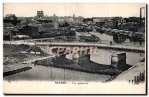Old Postcard Rennes General view