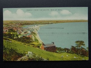 Isle of Man RAMSEY FROM THE SOUTH British Empire Exhibition c1924 Postcard