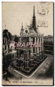 Old Postcard Paris La Sainte Chapelle