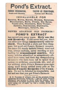 Ponds Extract Advertising Patent Medicine 2 Victorian Trade Cards Autumn Leaves