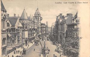 uk16722 law courts and fleet street london real photo uk