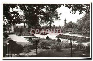 Postcard Old Halsingborg Rosengarden