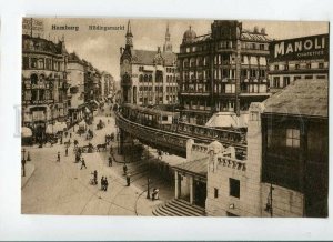 3151599 Germany HAMBURG Rodingsmarkt Station ADVERTISING OLD PC