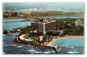 Aerial View Caribe Hilton San Juan Puerto Rico UNP Chrome Postcard S12