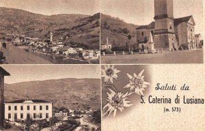 Santa Caterina di Lusiana Italy Greetings Vintage Postcard AA22218