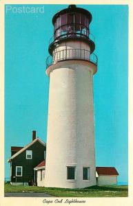 MA, Cape Cod, Massachusetts, Highland Lighthouse, Curteich No. 5DK-1465