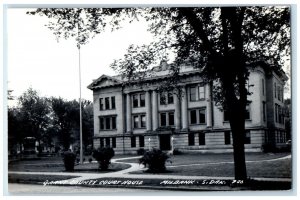 c1940's Grant County Court House Milbank South Dakota SD RPPC Photo Postcard