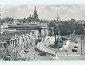 old rppc OLD CARS AT PARLIAMENT Vienna - Wien Austria HM1808