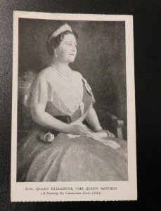 Mint England Royalty Postcard HM Queen Elizabeth The Queen Mother Portrait