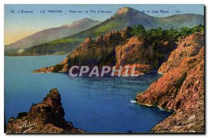 Old Postcard Trayas View On The Peak D & # 39Aurele and Cape Roux
