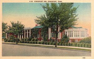 Vintage Postcard 1930's Kingsport Inn Southern Architecture Landscape Tennessee