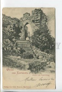 438152 GERMANY Gruss aus Karlsruhe Lauterberg Vintage postcard