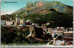 Monaco - Palais Du Prince Et Tete De Chien Mountains Buildings Postcard