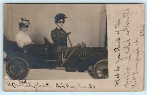 RPPC ST. LOUIS, MO ~ Souvenir Photo DELMAR GARDEN Amusement Park 1907  Postcard