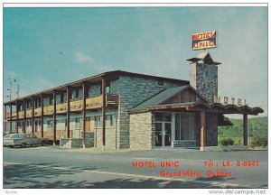 Motel UNIC , Grand Mere , Quebec , Canada , 1960s