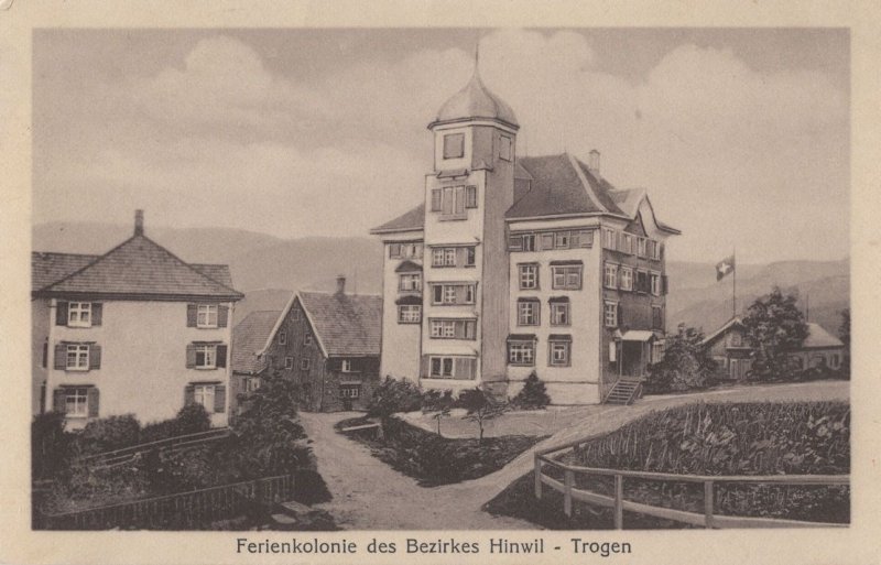 Trogen Ferienkolonie Des Bezirkes Hinwil Swiss Old Postcard