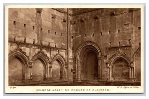 Melrose Abbey Southeast Corner of Cloister Melrose Scotland UNP DB Postcard W21