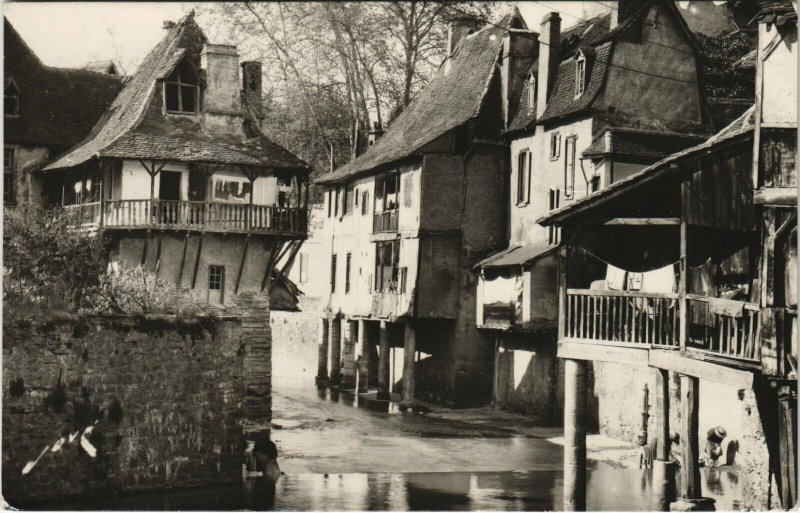 CPA SALIES-de-BEARN Vieux Quartier Pittoresque sur le Saleys (1142582)