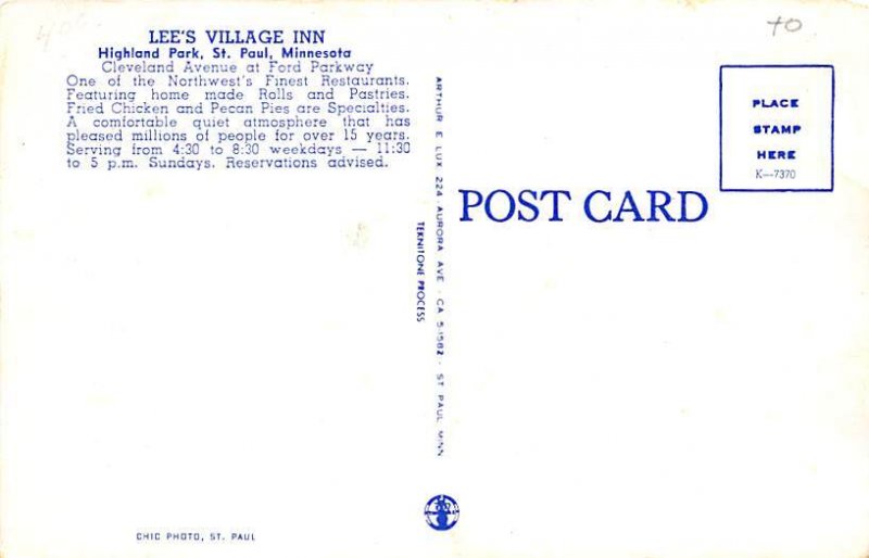 Lees Village Inn  Saint Paul,  MN