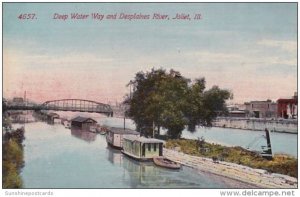 Illinois Joliet Deep Water Way and Desplaines River