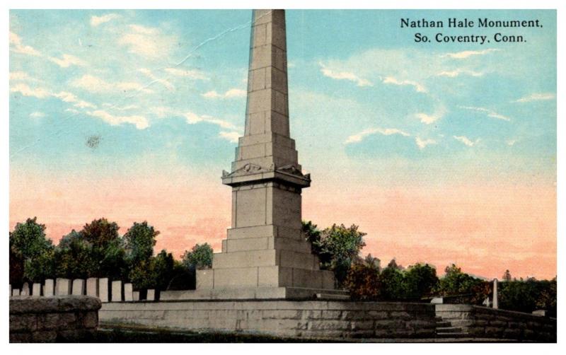 Connecticut South Coventry , Nathan Hale Monument