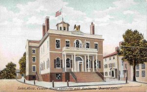 Custom House Hawthorne Scarlet Letter Salem Massachusetts 1910c postcard