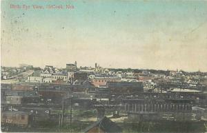 Birds Eye View of McCook Nebraska NE 1912 Divided Back