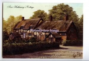 tq2907 - War'shire - Ann Hathaway's Cottage, Artist - Kevin Platt - Postcard