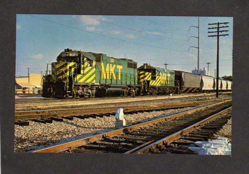 TX Missouri Kansas TEXAS Railroad Train Loco 310 FORT FT WORTH Postcard MKT RR