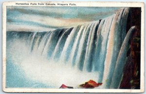 Postcard - Horseshoe Falls from Ontario, Canada, Niagara Falls