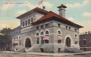 Maine Lewiston Post Office 1912