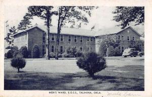 Talihina Oklahoma Mens Ward EOSS Exterior Antique Postcard K20494