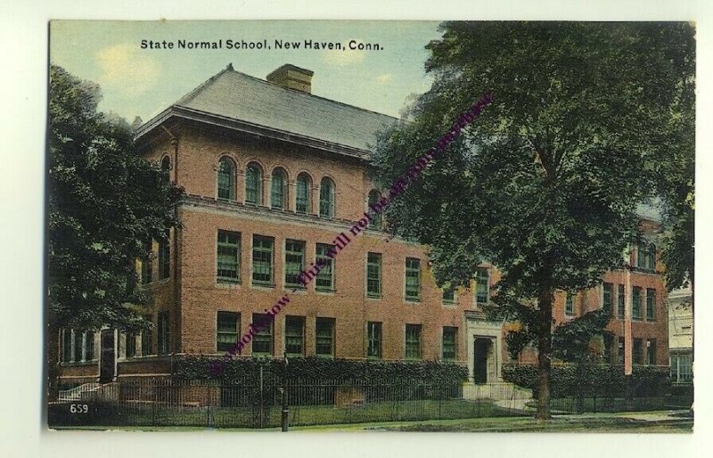 ft982 - State Normal School , New Haven , Conn , USA  - postcard