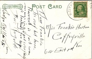 Postcard Third Ward School in Dodge City, Kansas