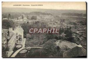 Old Postcard Panorama Property Luzarches Broca