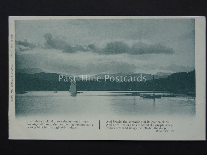 William Wordsworth CLOUD & SEASCAPE STUDIES (2) c1903 UB Postcard by Valentine