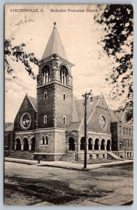 Vintage Ohio Postcard - Methodist Protestant Church  Steubenville  1907