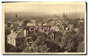 Old Postcard Wiesbaden Panorama Vom Aus Kaiserrof Gesehen