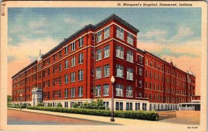 Postcard HOSPITAL SCENE Hammond Indiana IN AN9015