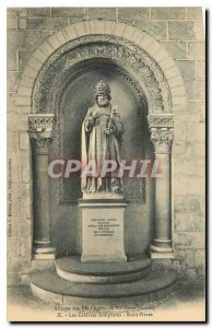 Postcard Benedictine Abbey of Solesmes Sarthe Celebres Sculpture Saint Peter