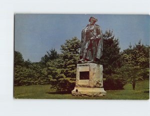 Postcard Major General Baron von Steuben Statue, Valley Forge, Pennsylvania