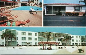 Sarasota FL The Case Blanca Apartments and Villas Swimming Pool Postcard E92