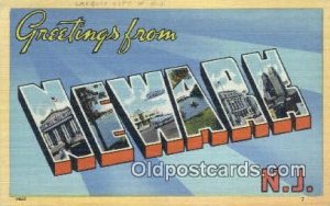 Newark, NJ USA Large Letter Town Unused 