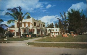 Sarasota Florida FL Hotel 1950s-60s Postcard