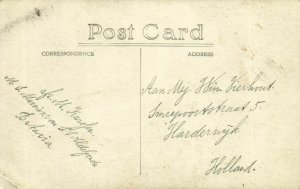 PC CPA SINGAPORE, JINRIKSHA STATION, Vintage REAL PHOTO Postcard (b19698)