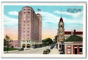 c1920s Faust Hotel And State Street Scene Rockford Illinois IL Unposted Postcard