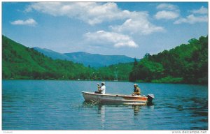 Fishing on Lake Santeetlah in Western North Carolina,    40-60s